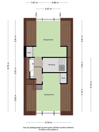 Floorplan - Ribesstraat 17, 2651 TE Berkel en Rodenrijs
